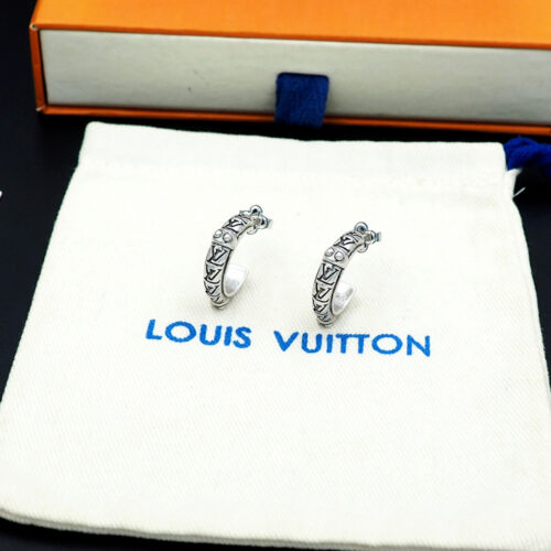 Alternative view of Louis Vuitton Lv Lozine Hoop Earrings Silver M03168
