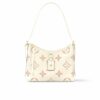 Louis Vuitton CarryAll PM Monogram Empreinte Shoulder Bag Bicolor Latte 30Cm M24141