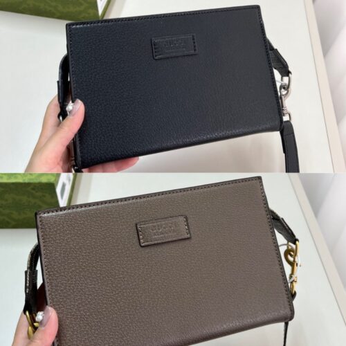 Alternative view of Gucci Super Mini Leather Crossbody Bag Black 22Cm