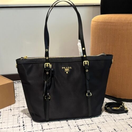 Alternative view of Prada Luxury Gallery Nylon Shoulder Bag Black 34Cm