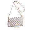 Louis Vuitton Favorite MM Damier Azur Crossbody Bag White 25Cm N41275