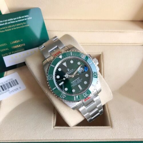 Alternative view of [Super Vip 1:1] Rolex Submariner Date Oyster Oystersteel White Gold And Green 40Mm 116610Lv 0002