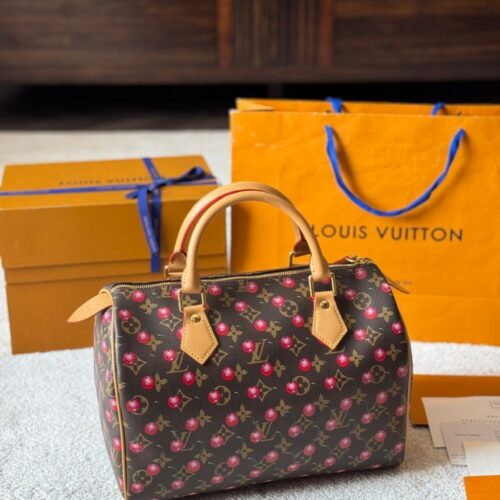 Alternative view of Louis Vuitton X TM Speedy 25 Monogram Cerises Top Handle Bags Brown 25cm