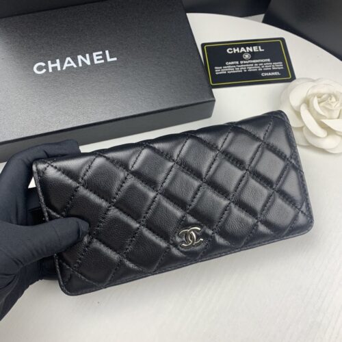 Alternative view of Chanel Classic Long Flap Wallet Black 19cm