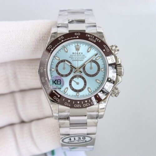 Alternative view of [Super Vip 1:1] Rolex Cosmograph Daytona Oyster White Gold And Blue 40Mm 126506 0002