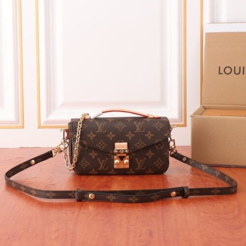 Alternative view of Louis Vuitton Pochette Métis East West Monogram Canvas Shoulder Bag Brown 21Cm M46914