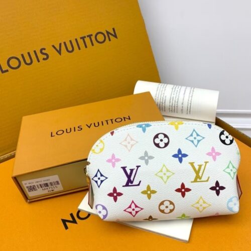 Alternative view of Louis Vuitton X Murakami Cosmetic Pouch PM Monogram Canvas Multicoloured White 19Cm M13744