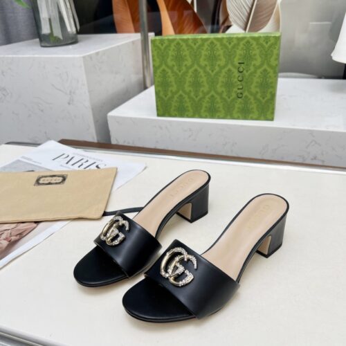 Alternative view of Gucci Women's Nojum Slide Leather Sandal Black