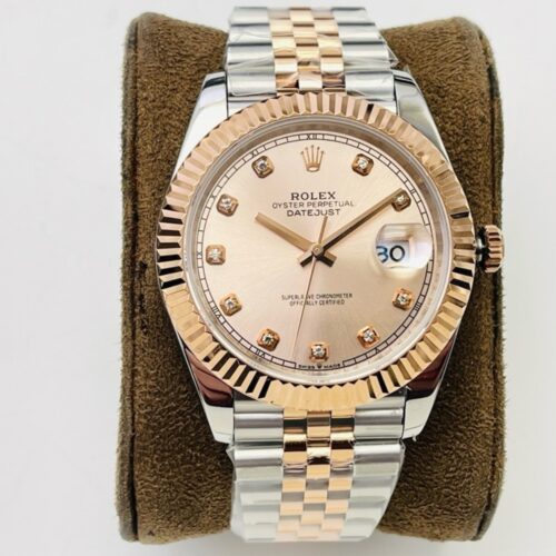 Alternative view of [Super Vip 1:1] Rolex Datejust 41 Oyster Oystersteel Yellow Gold And Champagne 41Mm 126333 0012