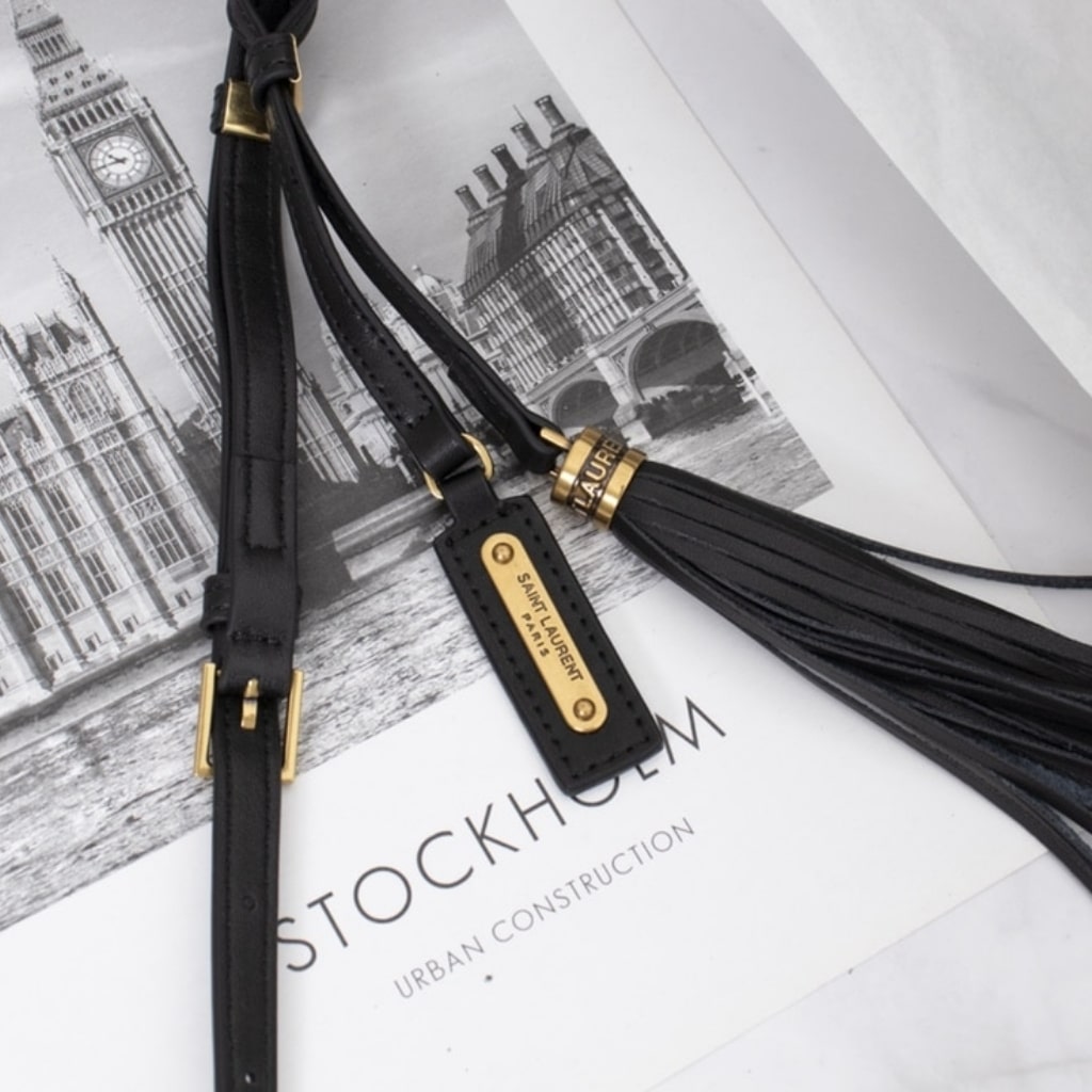 Saint Laurent Lou Camera Quilted Leather Crossbody Bag Gold Hardware Black 23Cm 761554DV7071000 - Image 6
