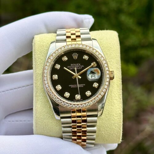 Alternative view of Rolex Datejust 36 Oyster Oystersteel Yellow Gold And Black 36mm M126283RBR 0007