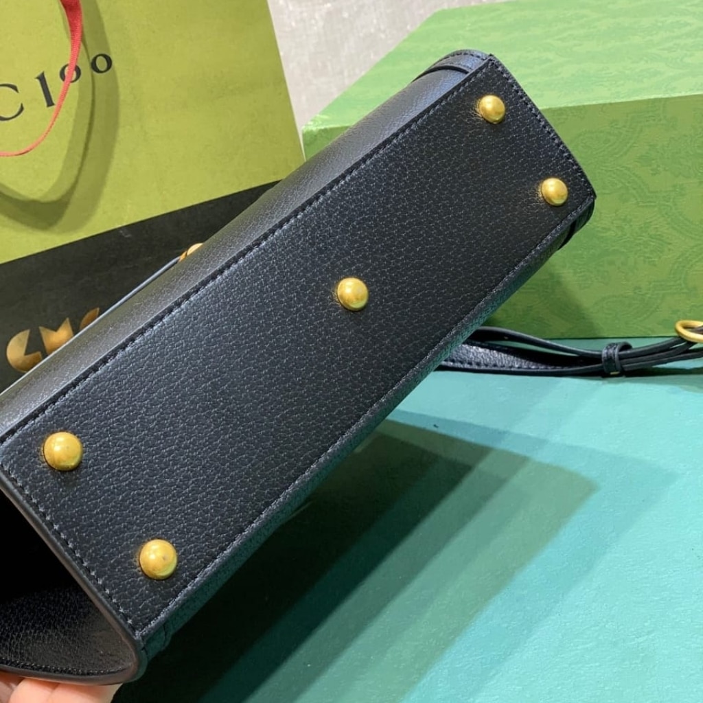Gucci Diana Small Leather Shoulder Bag Black 25cm 735153 DJ24T 1092 - Image 6