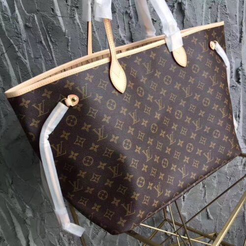 Alternative view of Louis Vuitton Neverfull GM Monogram Canvas Tote Bag Beige 39Cm M40990