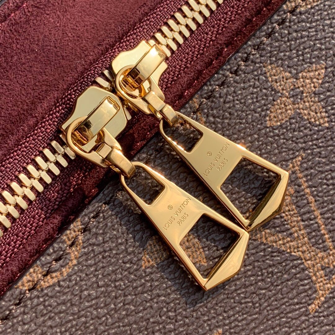 Louis Vuitton Soufflot MM Monogram Canvas Handle Bag Beige 36cm M44816 - Image 5