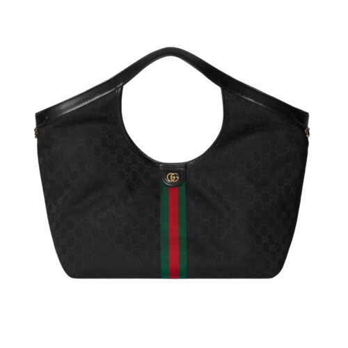 Gucci Giglio Large Tote Bag GG Canvas Black 60Cm 853971 FAFWA 1053