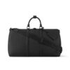Louis Vuitton Keepall Bandouliére 50 LV Aerogram Black 50cm M21420