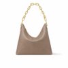 Louis Vuitton Coussin MM Leather Hobo Bag Galet Grey 30Cm M12071