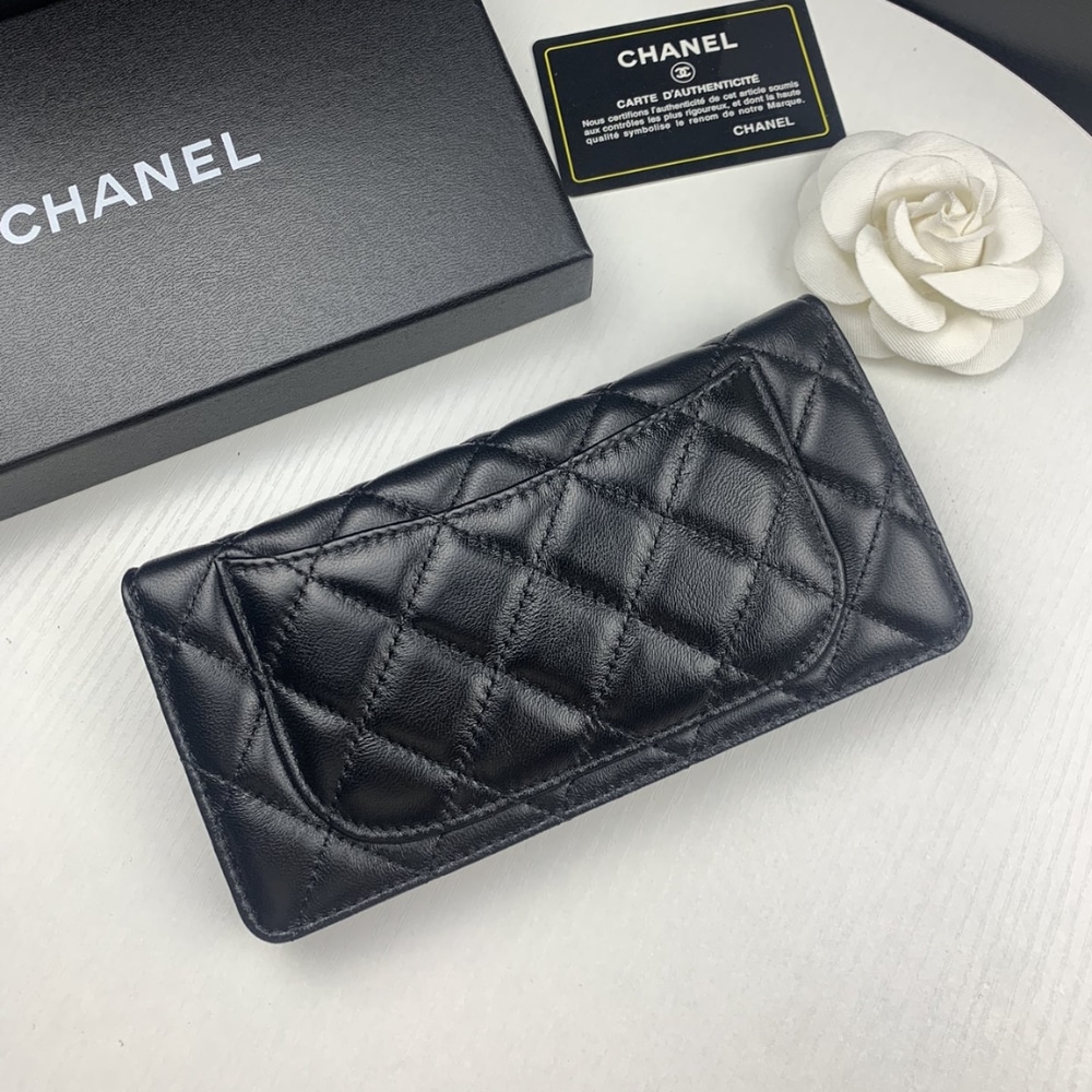 Chanel Classic Long Flap Wallet Black 19cm - Image 4