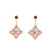 Louis Vuitton Color Blossom Bb Star Earrings Red Gold