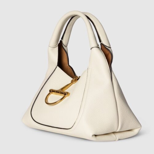 Alternative view of [Super Vip 1:1] Gucci Softbit Medium Top Handle Bag White Leather 27Cm 837467 Aaeao 9050