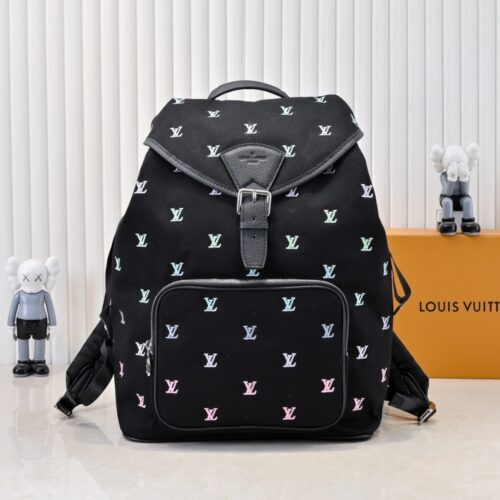 Alternative view of Louis Vuitton Montsouris Backpack Gradient Blue Black 40cm M14135