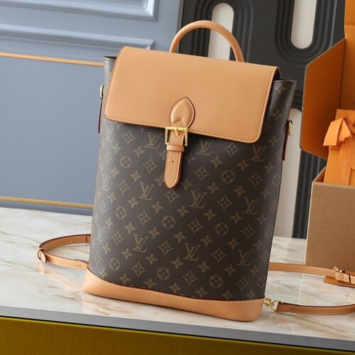 Alternative view of Louis Vuitton Soho MM Monogram Canvas Backpack Brown 32cm M14653