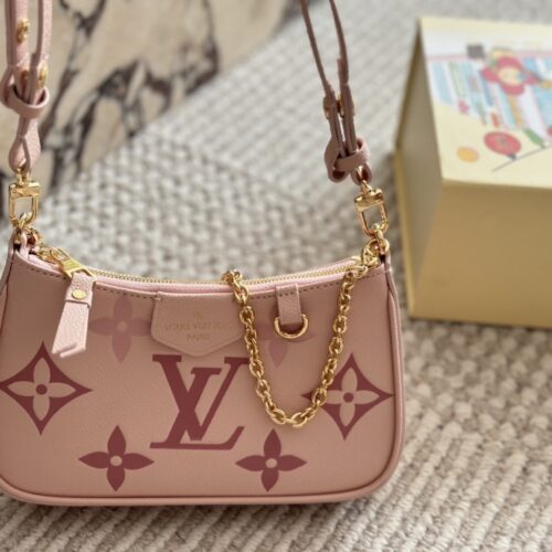 Alternative view of Louis Vuitton Easy Pouch On Strap Monogram Empreinte Gradient Pink 21Cm