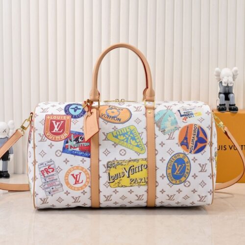 Alternative view of Louis Vuitton Keepall Bandoulière 45 Monogram Canvas Travel Bags Dune 45cm M14736