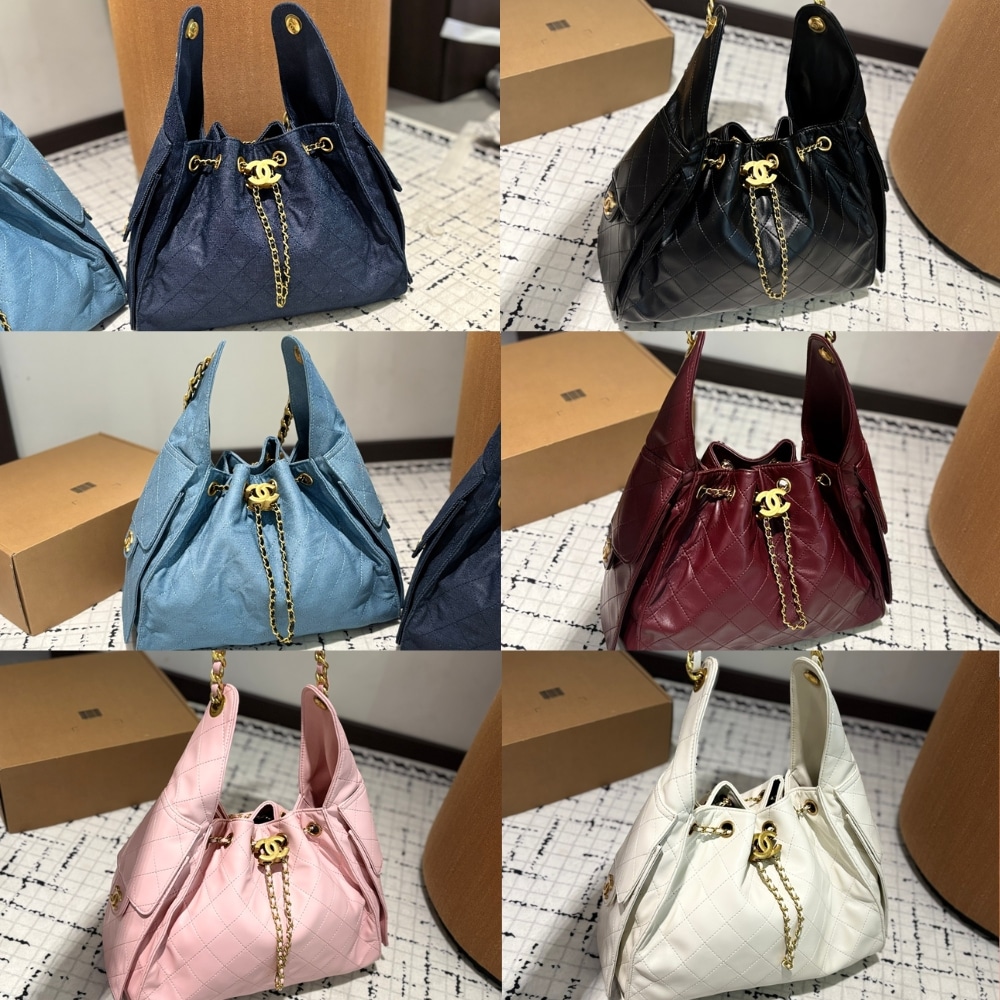 Chanel 25 Medium Shiny Leather Handbags White 34cm AS5293 B20304 10601 - Image 3