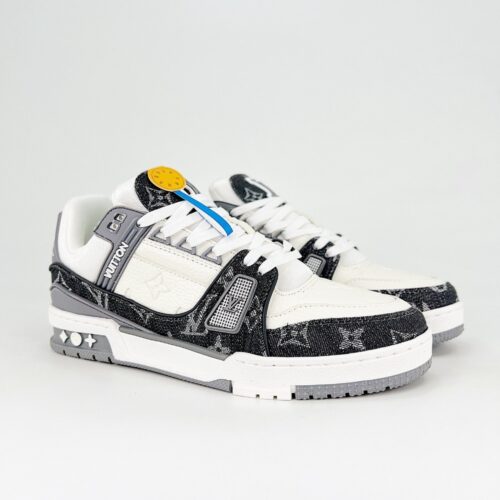 Alternative view of Louis Vuitton LV Trainer Monogram Denim Sneaker Grey 1ADF5I