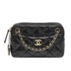 Chanel Mini Smooth Leather Camera Case Black 18Cm AS5190 B18306 94305
