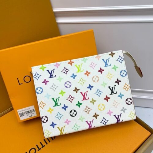 Alternative view of Louis Vuitton X TM Toiletry Pouch Monogram Canvas Multicolor White 25Cm