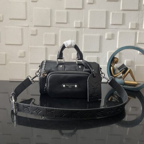 Alternative view of [Super Vip 1:1] Louis Vuitton Keepall Cargo Bandoulière 25 Lv Night Black 25Cm M13988