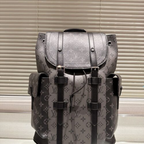 Alternative view of Louis Vuitton Christopher MM Monogram Eclipse Black And Grey 44Cm M45419