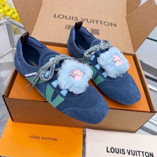 Alternative view of Louis Vuitton Sue Sneakerina Azure Blue 1Aivfn
