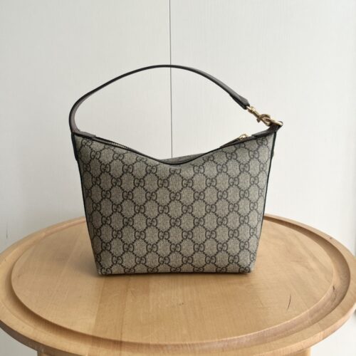 Alternative view of Gucci Ophidia Mini GG Supreme Canvas Shoulder Bag Beige Ebony 20Cm 795170 96IWG 8745