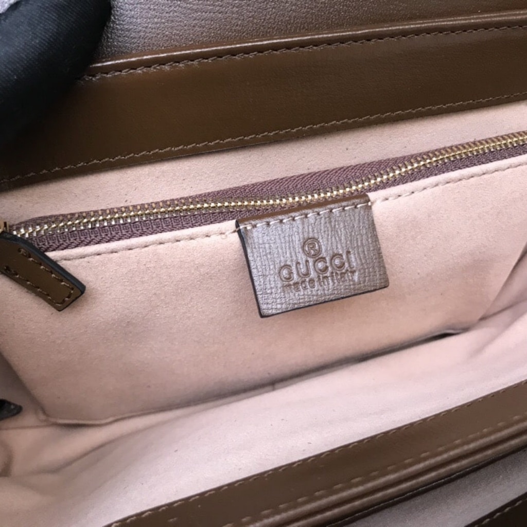 Gucci Horsebit 1955 Medium GG Supreme Canvas Shoulder Bag Brown 25cm 602204 92TCG 8563 - Image 5