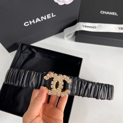 Alternative view of Chanel Women'S Cc Gold Belt With Pearls 30Mm