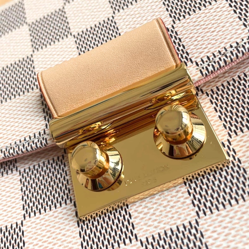 Louis Vuitton Croisette Damier Azur Shoulder Bag Beige 24Cm N41581 - Image 10