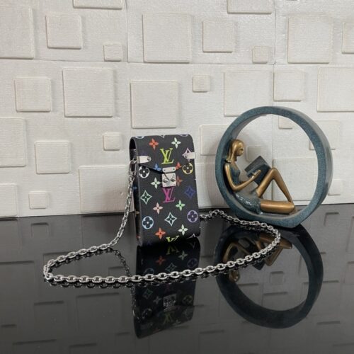 Alternative view of [Super Vip 1:1] Louis Vuitton X Takashi Murakami Phone Pouch Métis Black 17Cm M14098