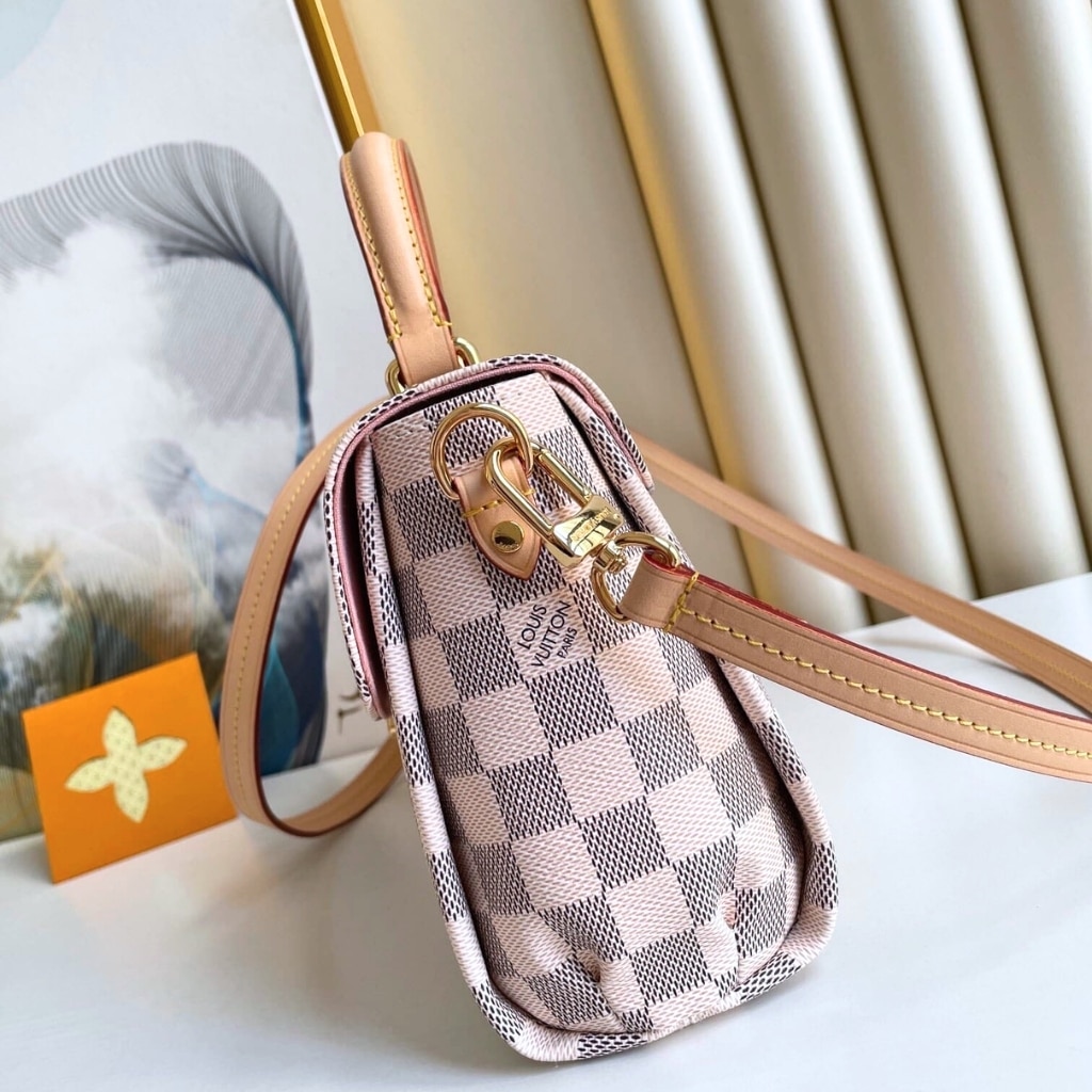 Louis Vuitton Croisette Damier Azur Shoulder Bag Beige 24Cm N41581 - Image 7