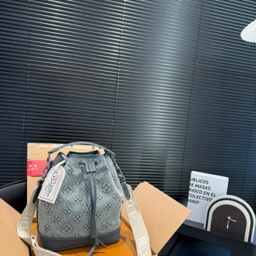Alternative view of Louis Vuitton Noe Bag Monogram Denim Blue 25Cm