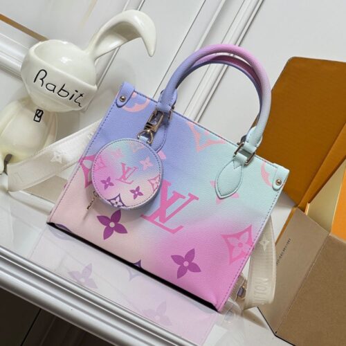 Alternative view of Louis Vuitton Onthego PM Gradient Tote Bag Sunrise Pastel 25Cm M59856