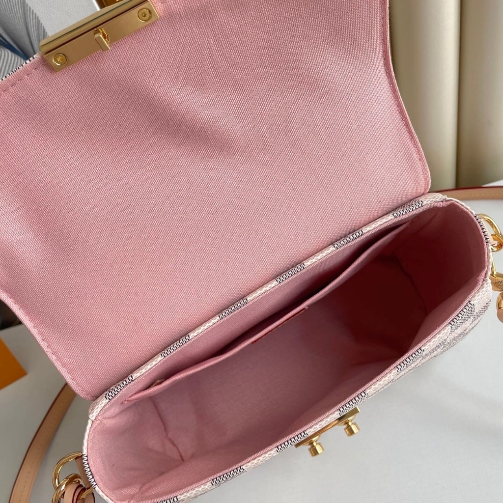 Louis Vuitton Croisette Damier Azur Shoulder Bag Beige 24Cm N41581 - Image 6