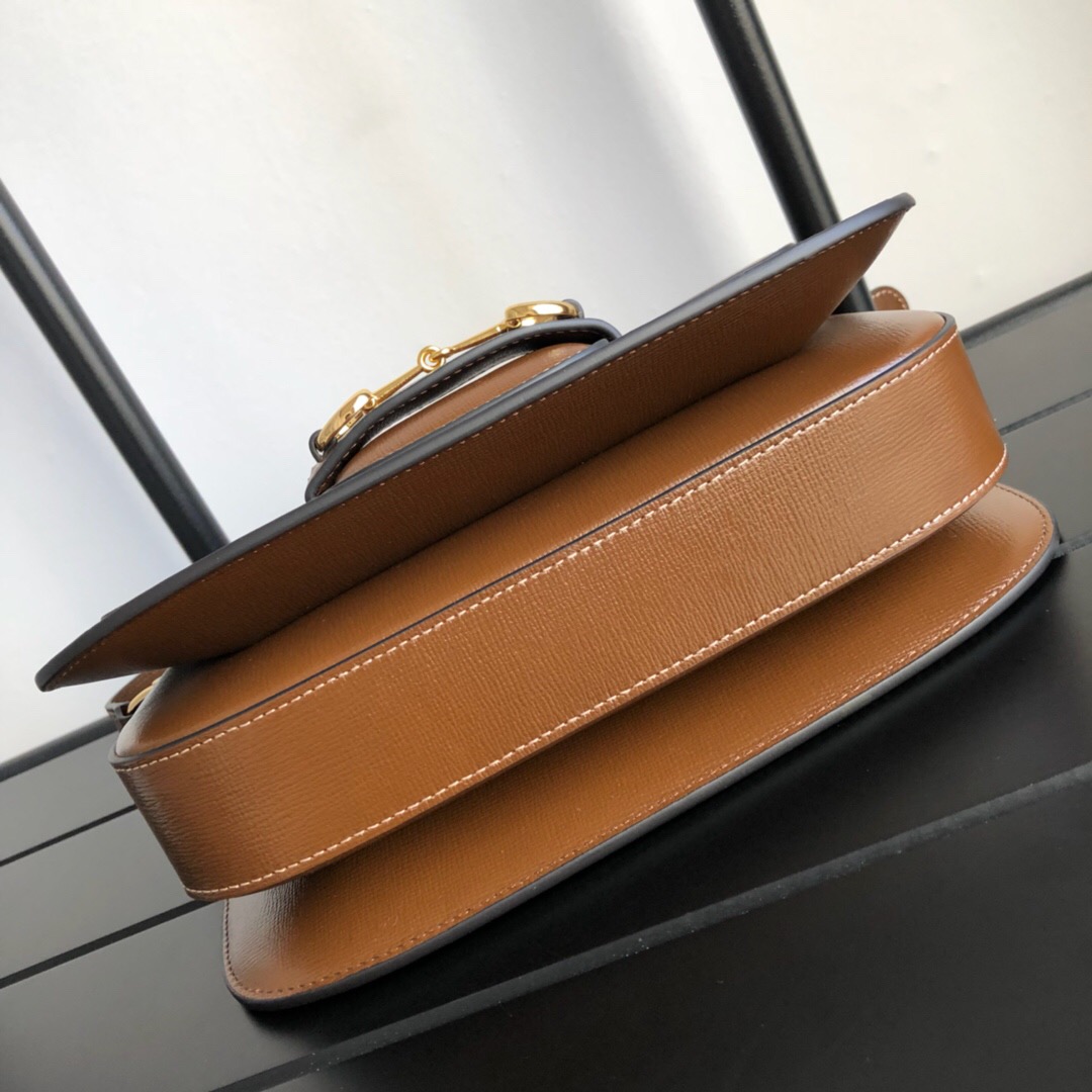 Gucci Horsebit 1955 Medium Leather Shoulder Bag Brown 25Cm 602204 1DB0G 2361 - Image 3