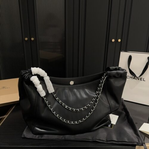 Alternative view of Chanel Timeless CC Large Smooth Leather Tote Bag Black 36cm