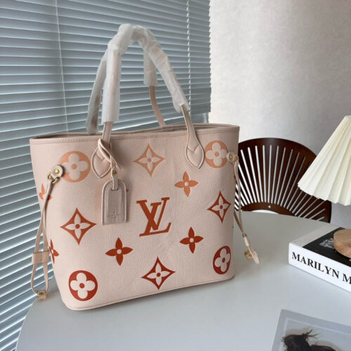 Alternative view of Louis Vuitton Neverfull MM Gradient Tote Bag Neutral 31cm M46516