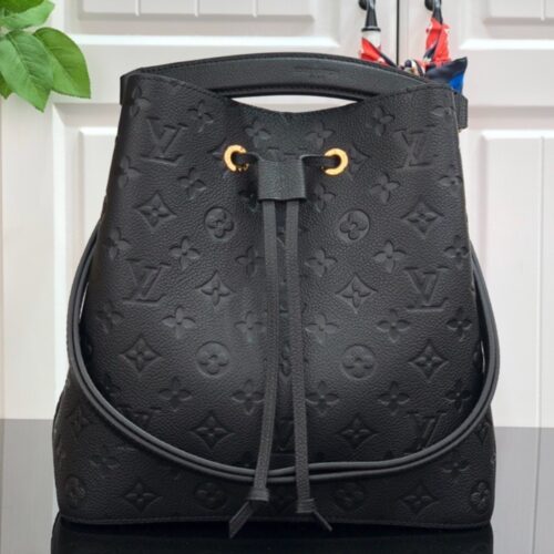Alternative view of Louis Vuitton Néonoé MM Monogram Empreinte Bucket Bag Black 26Cm M45256