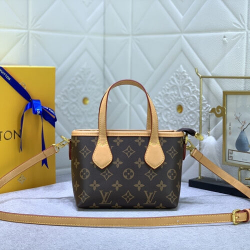 Alternative view of Louis Vuitton Neverfull BB Monogram Canvas Handle Bag Brown 24Cm