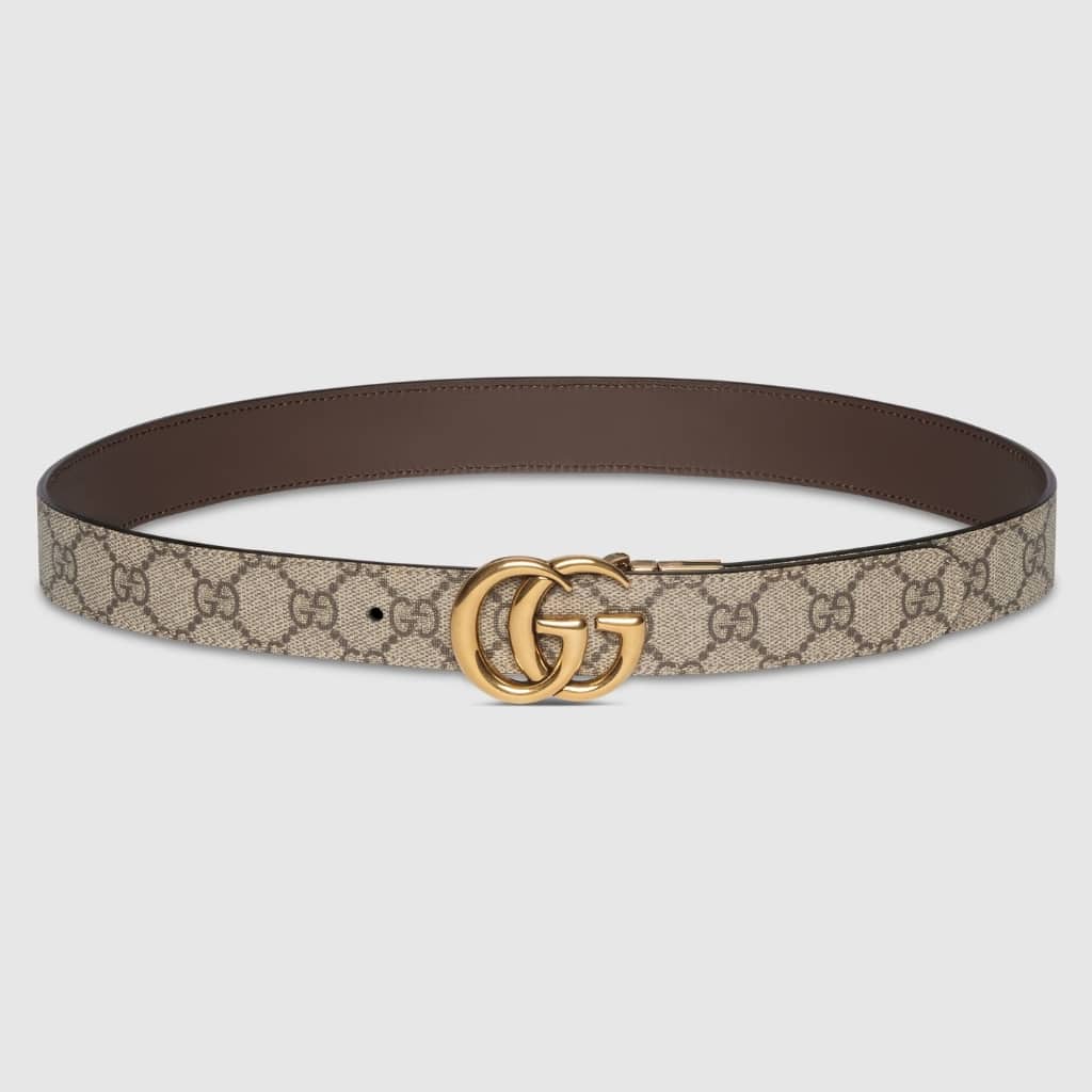 Gucci GG Marmont Reversible Leather Belt Brown 30Mm 659417 92TIC 8358 - Image 3